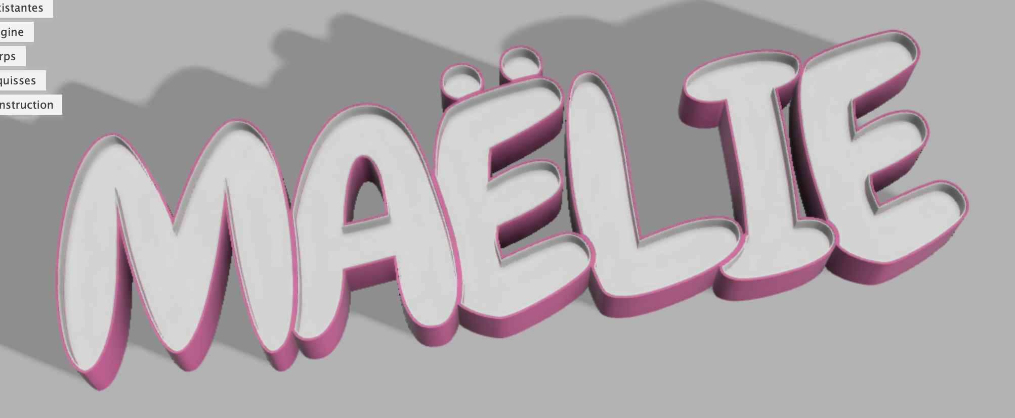 STL file Name MAËLIE・3D printer model to download・Cults