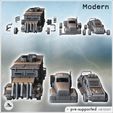 2.jpg Set of three post-apocalyptic vehicles with improvised armored truck and pickup (7) - Future Sci-Fi SF Post apocalyptic Tabletop Scifi 28mm 15mm 20mm Modern