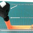 PiCamMount_RoundTower_Extension_BallJoint_01.jpg Prusa i3 MK2: V1 Raspberry Pi Camera Mount - The Round Tower