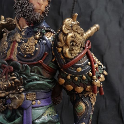🦸 BLACK MYTH WUKONG 悟空- mythical Armor keyed cut High Poly STL