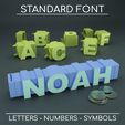 Standard-Font-Cults-01.jpg LetterBank: The personalized Piggy Bank - Standard Font numbers and symbols