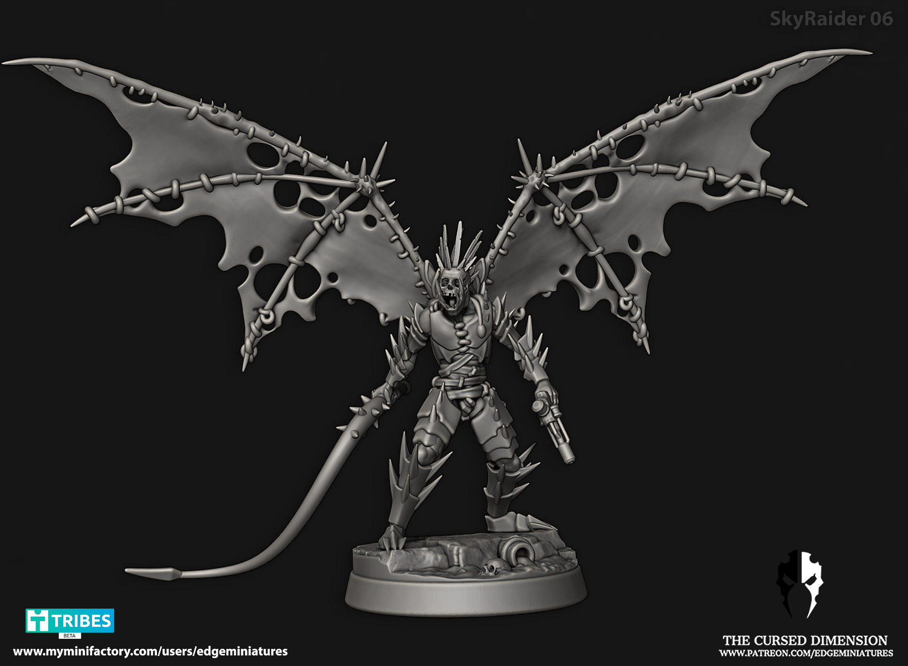 Download file Sky Raiders - Cursed Elves • 3D printer template ・ Cults