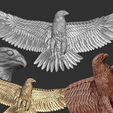 00ZBrush-Document.jpg Eagle open wings - wall relief