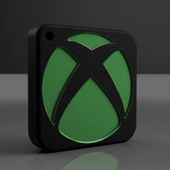 Xbox_Frente.png STL file Keychain Xbox・Design to download and 3D print