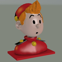 Capture d’écran 2017-09-29 à 11.32.26.png Free STL file Bust of Spirou・3D printing model to download