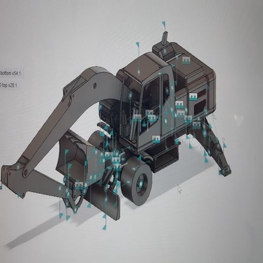 volvo l90 RC excavator 3D model