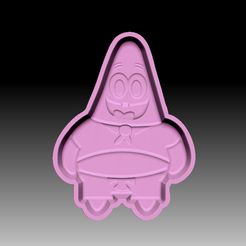Patrick-Star-VACUUM-PIECE.jpg STL file PATRICK STAR BATH BOMB MOLD・3D printer model to download