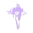 7.STL Cross with Jesus Face Line Art