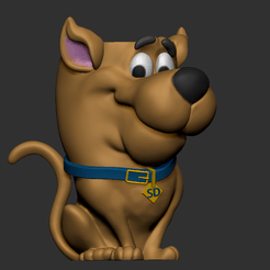 Scooby.png 3D file PACK 04 DOG VASE・3D printing template to download, 3dzilla