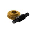 CD50İ50WSGK1.jpg Worm Gear - Center D. 50 mm - Ratio  45 & 50 - Worm with Shaft