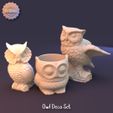 owl1.jpg Owl Deco-Set