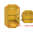 4.png Hexagon module with drawer compartments