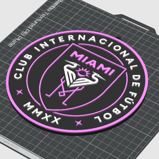 👫 Escudo do Inter Miami para pendurar na parede Escudo do Inter