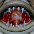 Dentex-mouth-statue-42.png fish Common dentex / dentex dentex open mouth statue detailed texture for 3d printing