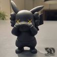 03.jpg Фигурка Пикачу KAWS черная - STL и OBJ для 3D печати