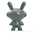 Space-Bunny-Back.png 3D Printable Space Bunny Figure STL File - Perfect for Personal & Commercial Use