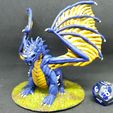 2019-12-09_07.57.24-1.jpg Archivo STL gratuito Dragón azul para juego de rol de mesa de 28 mm・Objeto imprimible en 3D para descargar