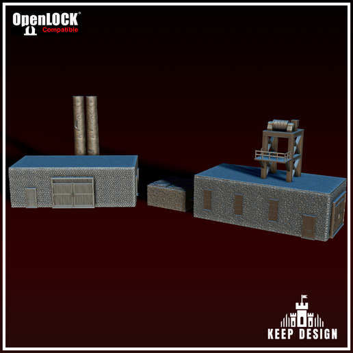 Refinery Buildings Set 2