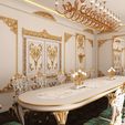 Classic-Dinning-Room-01-White-3.jpg Classic Dinning Room 01 White and Gold