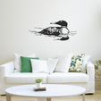 diaply.png Swimming Loon - Wall Art Decor