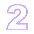 2.stl Neon Led Doppelnummern