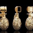 2.jpg granade and brain pendant