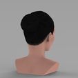 untitled.246.jpg Beautiful brunette woman bust ready for full color 3D printing TYPE 9