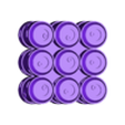 Barrels Alpha - square (3 x 3).stl STL-Datei Typ Alpha Transporttrommeln・Design zum Herunterladen und 3D-Drucken