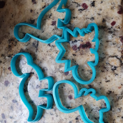 1.PNG STL file 6 Dino's Cookie cutter- 6 Dinosaur Cutters・Design to download and 3D print