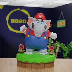 111.png MARIO ELEFANTE SUPER MARIO WONDER FANART 3D STL
