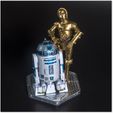 C3P0 AND R2D2 Sculpture - Star Wars 3D Models - Tested and Ready for 3D printing