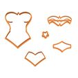 mujer.jpg cookie cutter cookie cutter 10cm wonder woman cake cake fondant wonder woman