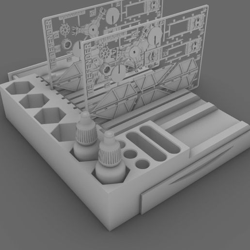 🤖 Model Parts Rack Organizer・ 3D File for 3D printing・Cults