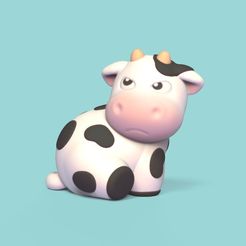 Cod1298-AngryCow-1.jpg Файл 3D Сердитая корова・3D-печатный дизайн для загрузки, Usagipan3DStudios