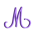 M_linotype_manuscrit_majuscule_alphabet.stl handwritten typography