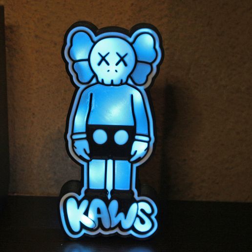 STL file Kaws Lamp or Logo decoration Print in Place 🔦 ・3D printable ...