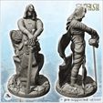 2.jpg Evil warrior standing with two-handed sword (2) - Medieval Fantasy Magic Feudal Old Archaic Saga 28mm 15mm Chaos Darkness Demon