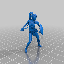 0378e5ab-513a-4e58-b99d-ffcd983fcfa4.png Free 3D file female elf warrior - Rpg warhammer, dnd・Model to download and 3D print