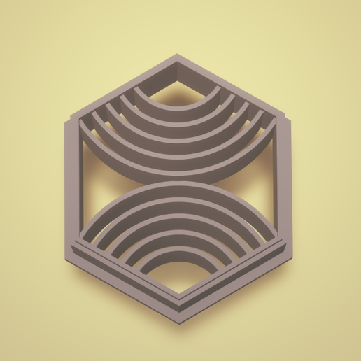 POLYMER CLAY CUTTER HEXAGON 3D model