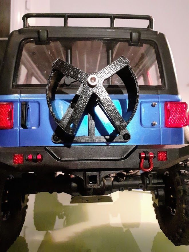 STL file ABSIMA Sherpa Spare wheel support・3D printable model to ...