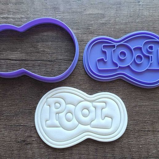 Summer themed cookie cutter and stamp 06