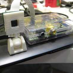 IMG_3651_display_large.jpg Free STL file Raspberry Pi Camera Holder・Template to download and 3D print