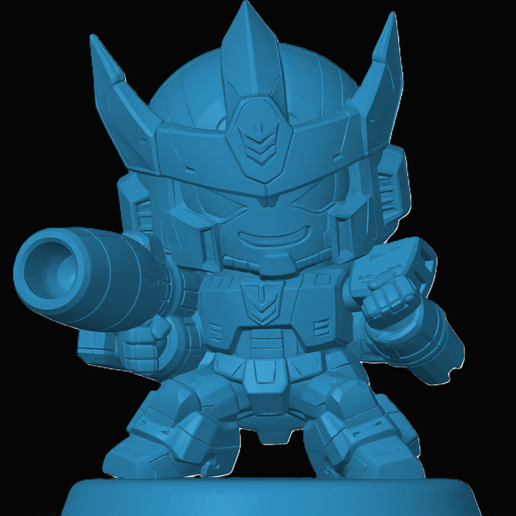 Galvatron Inspired Chibi 3D model