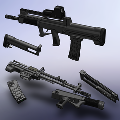 Type-97-FTU-1.png STL file Type 97 // QBZ-95・Model to download and 3D print