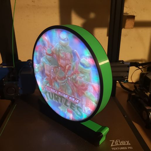 MULTICOLOR LED LAMP NINJA TURTLE 3D model