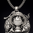 One-Piece-straw-Hat-Pendant.png One Piece Monkey D Luffy Straw Hat Pendant