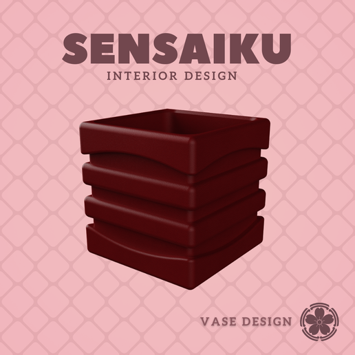 75. Cube 75 Custom Vase Design: Personalized Forms for Miniature and Modern Spaces - Ikebana Home Decoration for Modern Diorama