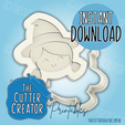 Witch-Layered-(c)The-Cutter-Creator.png Witch Cutter and Stamp - 3D Printable STL