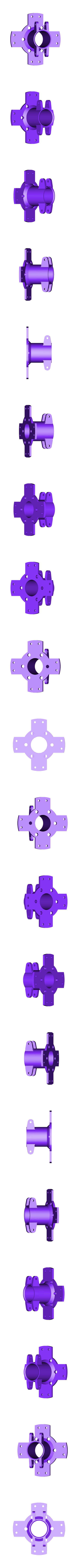 MRH-EXT-Shaft201.stl Main-Rotor-Head, for Helicopter, Fully Articulated Type