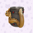 4.png Кружка с держателем для ручки Tiny Tavern Dragon